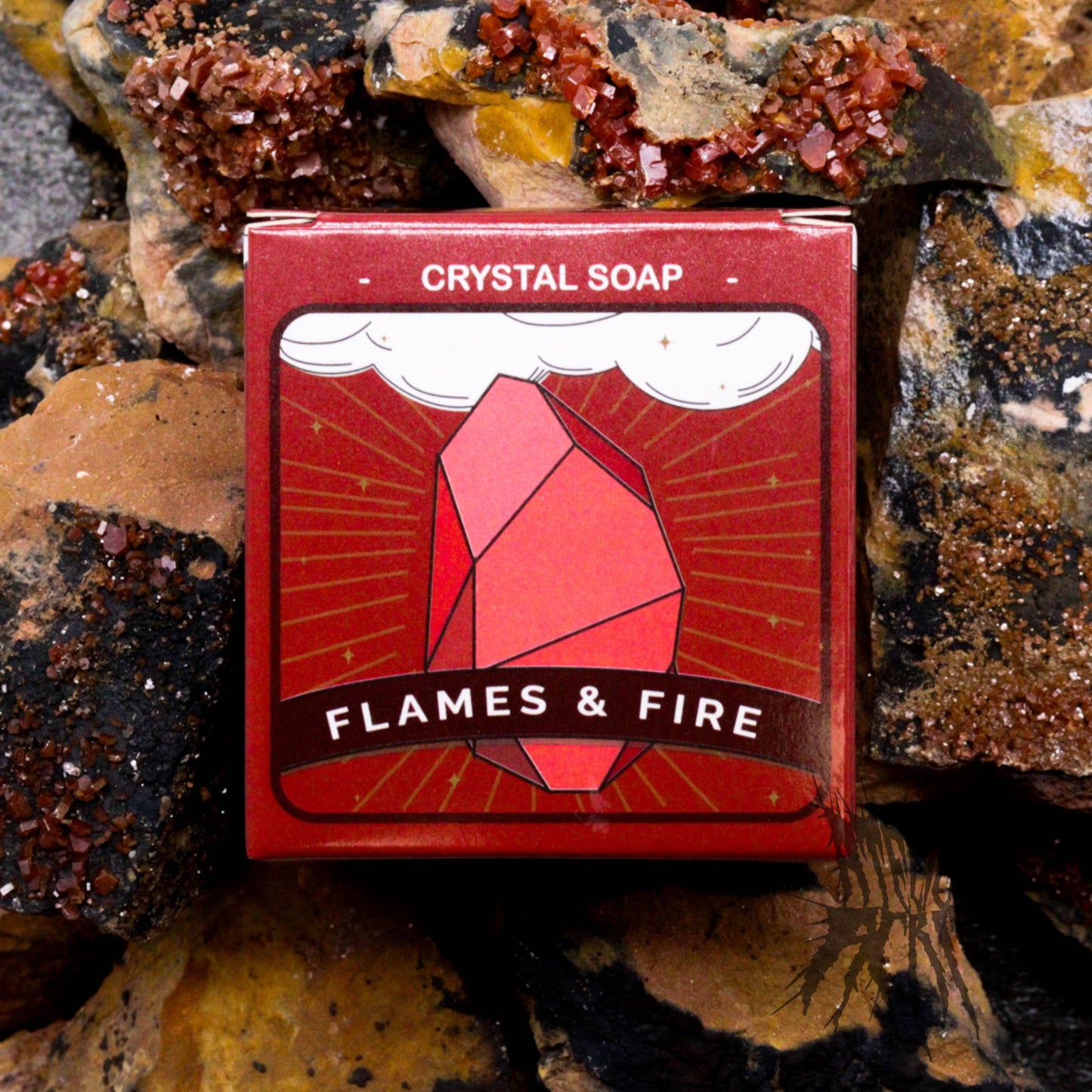 Crystal Elemental Soap - Fire. Surprise Crystal Soap