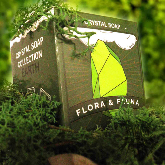 Crystal Elemental Soap - Earth. Surprise Crystal Soap