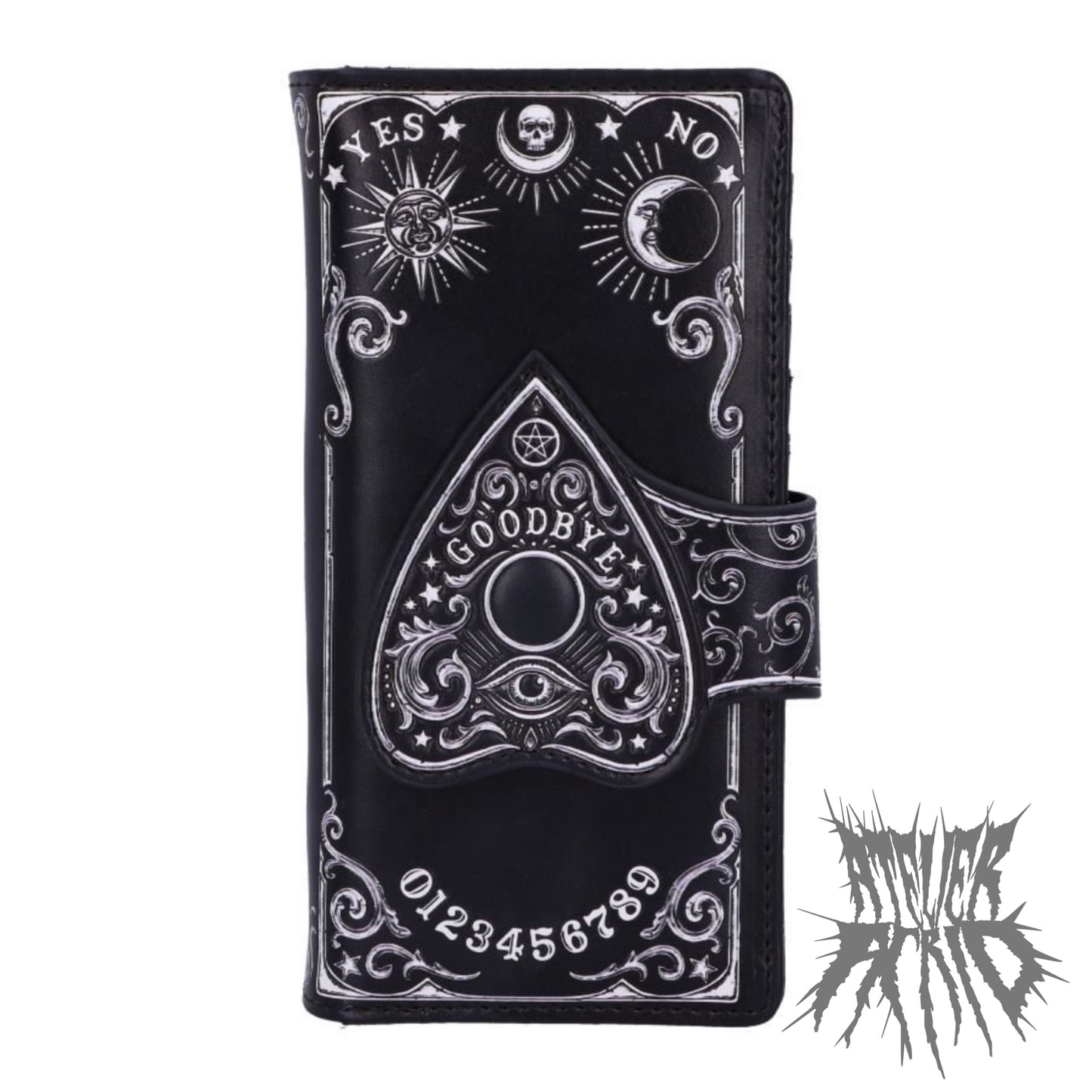 Spirit Board Planchette Embossed Purse 18.5cm