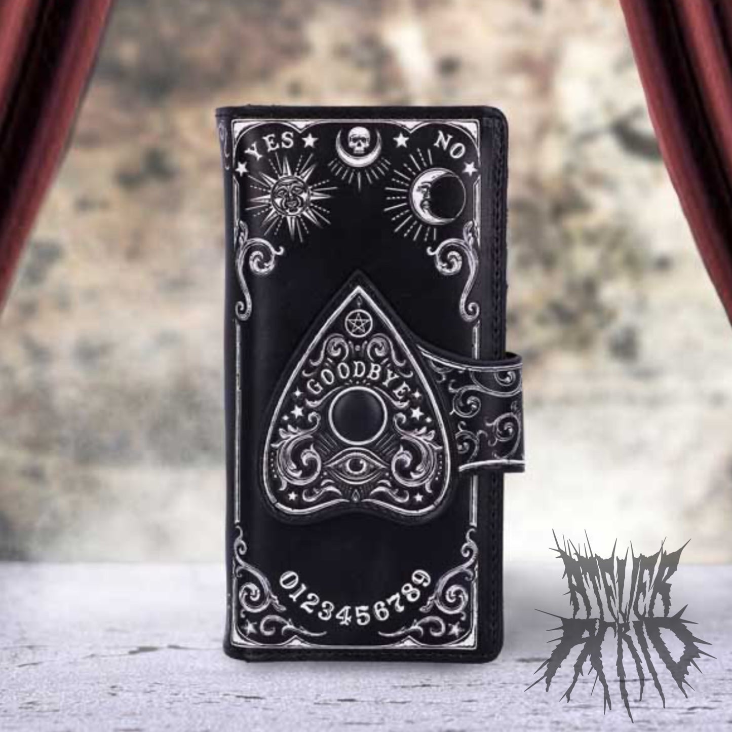 Spirit Board Planchette Embossed Purse 18.5cm