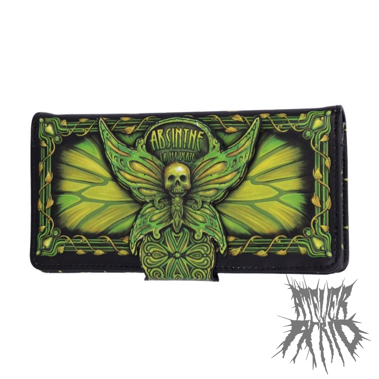 Absinthe - La Fee Verte Embossed Purse 18.5cm