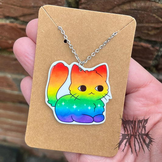 The Pride Kitty Necklace