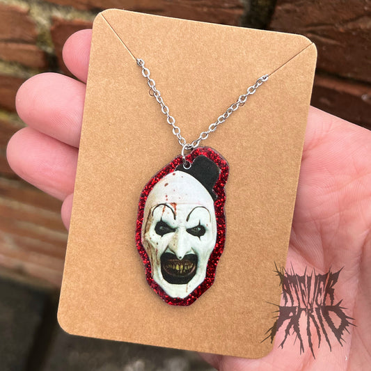 The Terrifier Smile Glitter Necklace