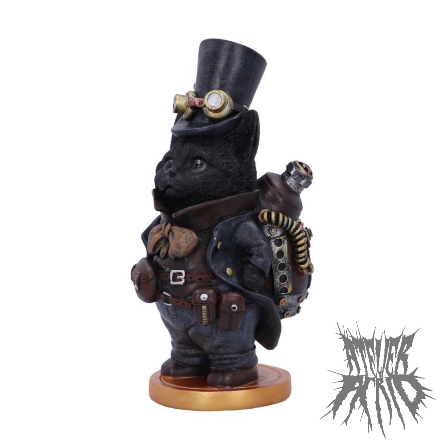 Steamsmith's Cat 19.5cm - Steampunk Cat Figurine