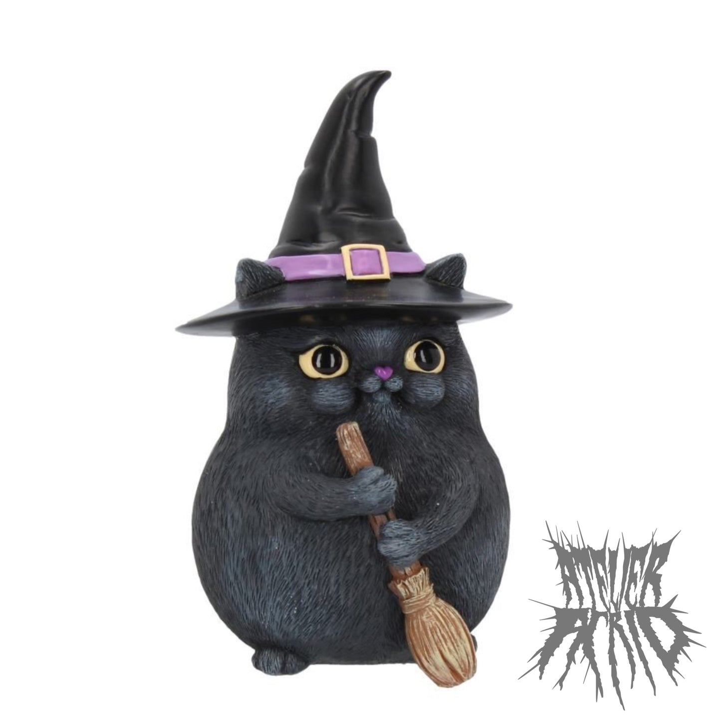 Lucky Black Cat 12cm - Snapcat Cute Cat Figurine