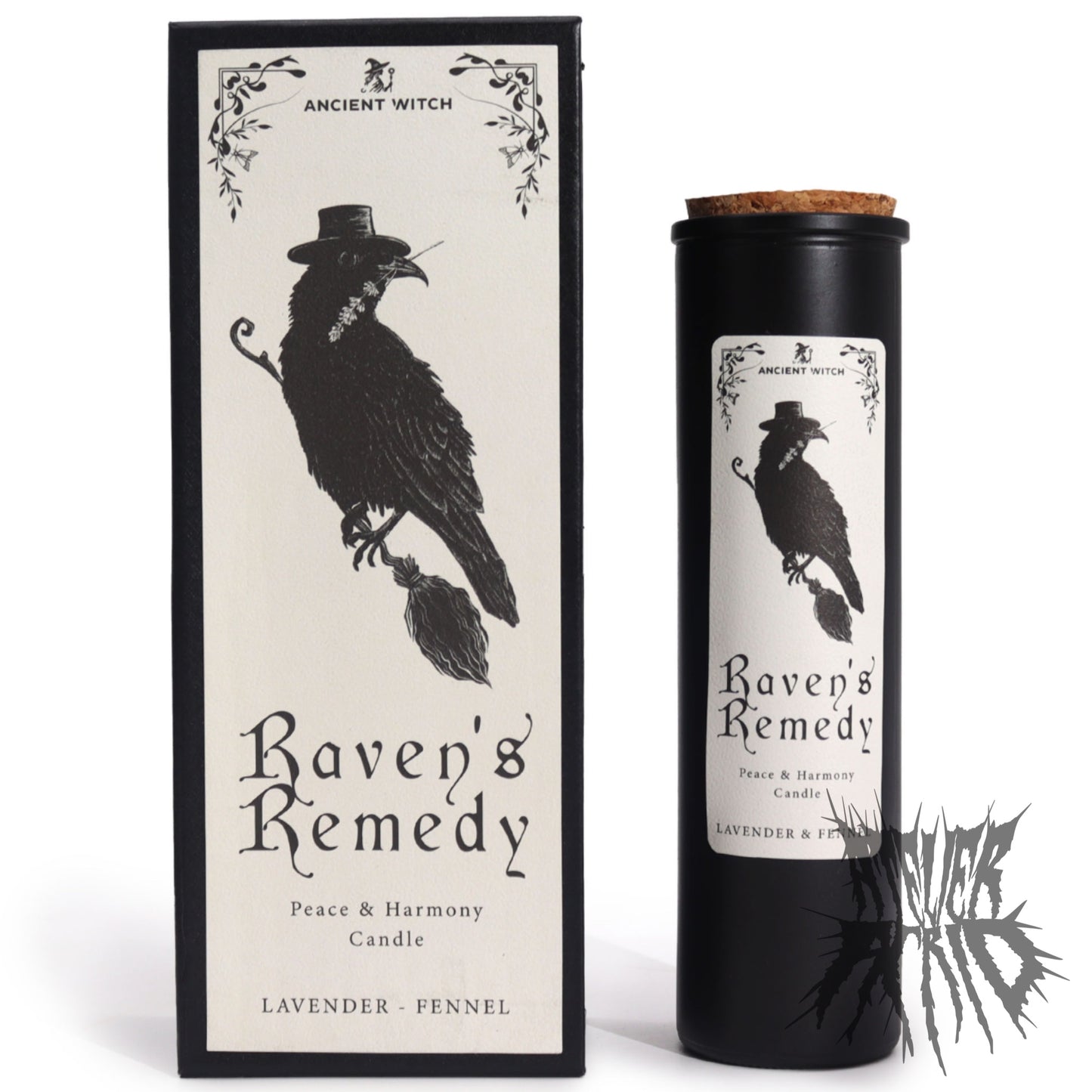 Raven’s Remedy Ancient Witch Ritual Candle - Gift Boxed Spell Candle with Ritual Card