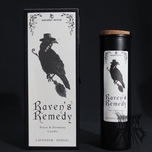 Raven’s Remedy Ancient Witch Ritual Candle - Gift Boxed Spell Candle with Ritual Card