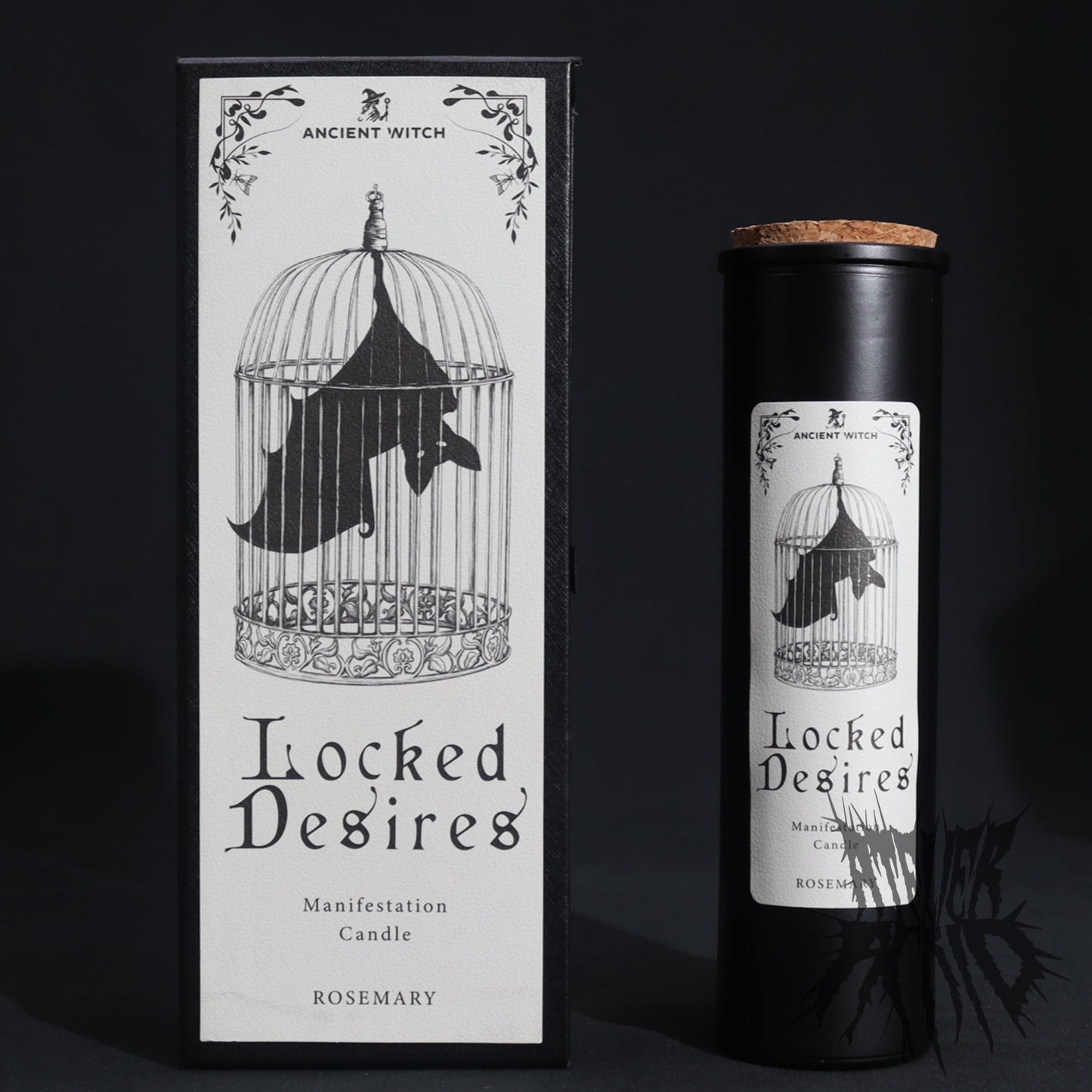 Locked Desires Ancient Witch Ritual Candle - Gift Boxed Manifestation Spell Candle with Ritual Card