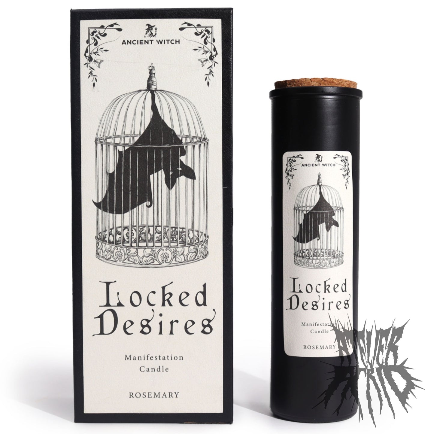 Locked Desires Ancient Witch Ritual Candle - Gift Boxed Manifestation Spell Candle with Ritual Card