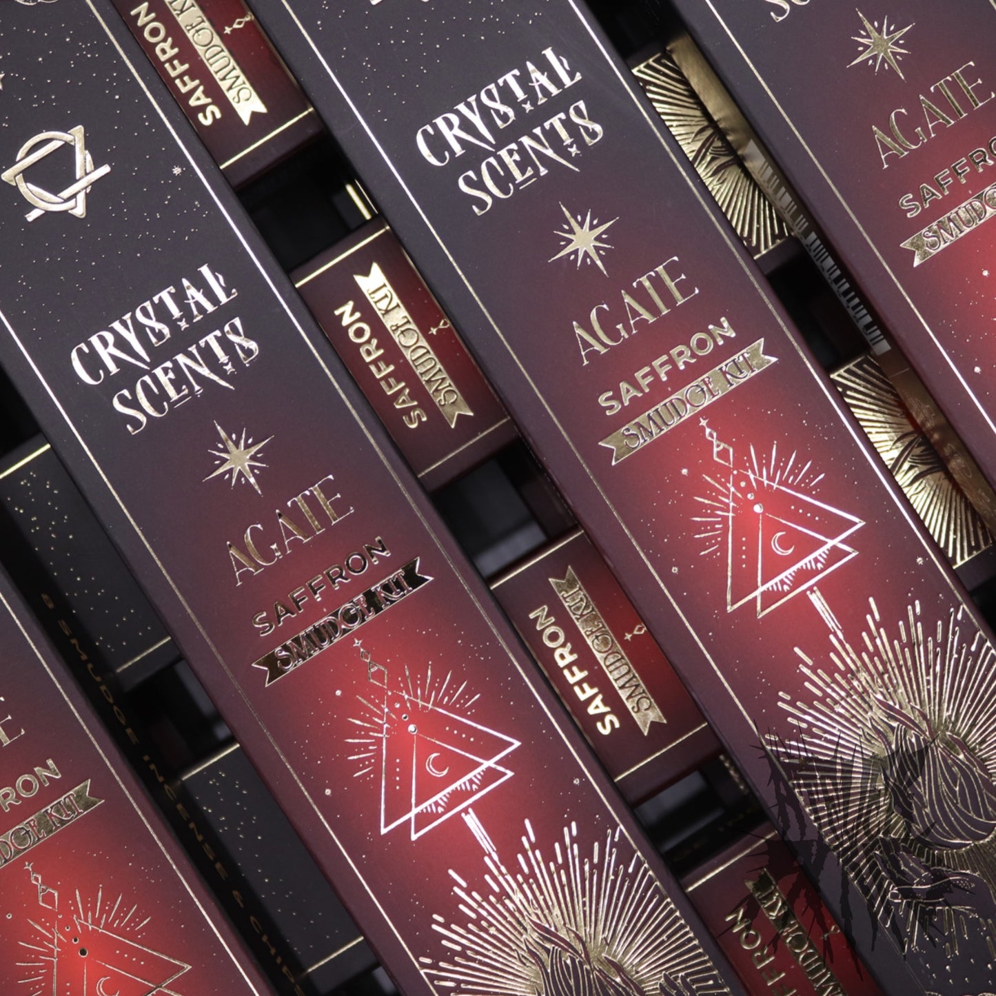 Red Agate Crystal Scents Smudge Incense - Saffron