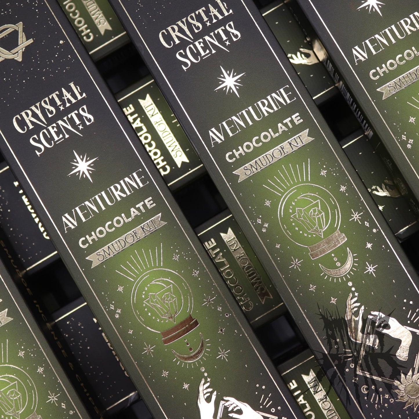 Aventurine Crystal Scents Smudge Incense - Chocolate