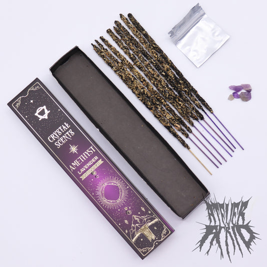 Amethyst Crystal Scents Smudge Incense - Lavender
