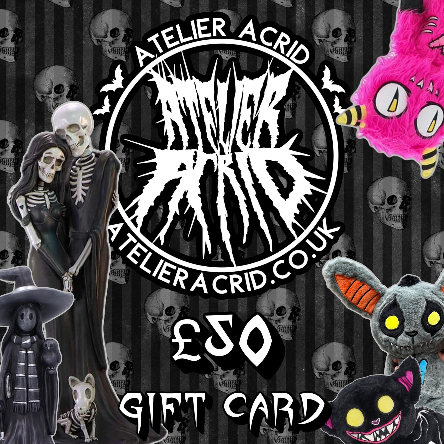 Atelier Acrid Gift Card - Gothic Jewellery, Gifts and Accessories Gift Card