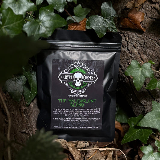 Crypt Coffee - The Malevolent Blend. Gothic Coffee Blend