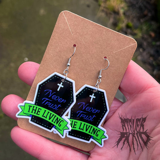 The Never Trust The Living Earrings