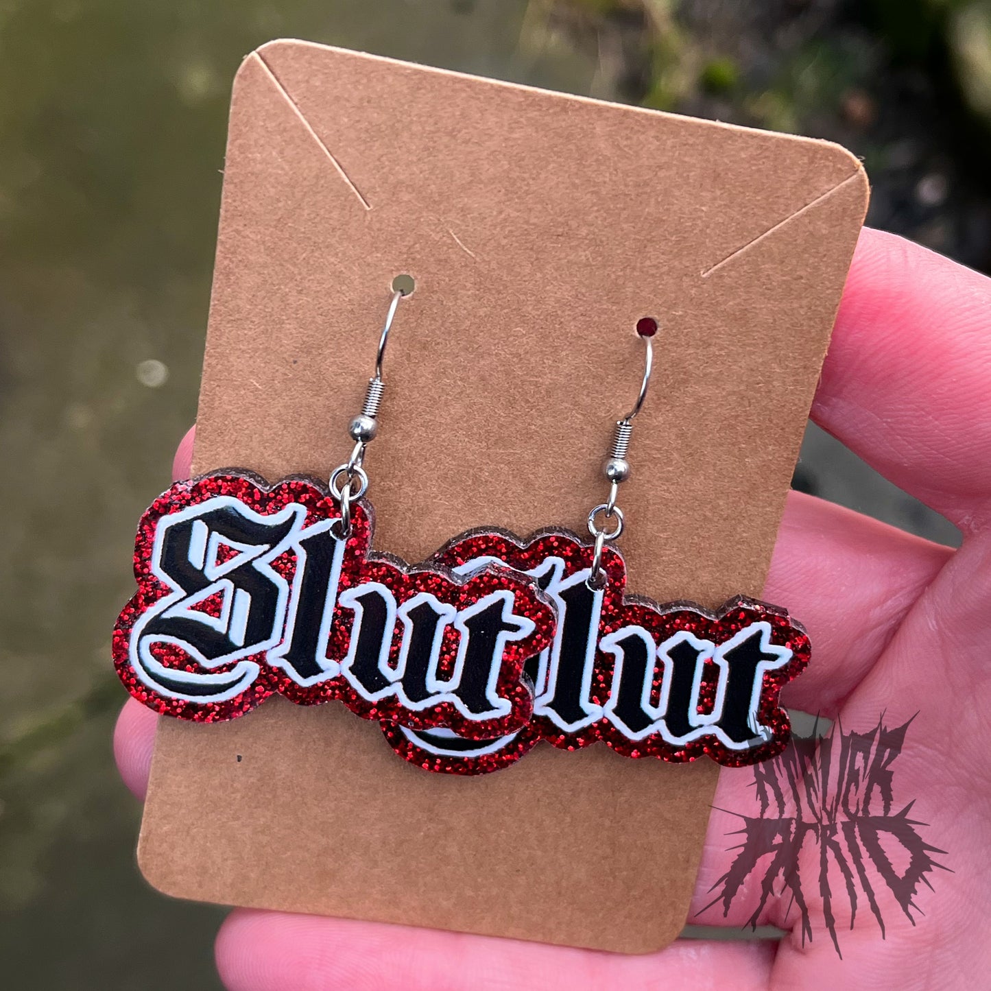 The Sl*t Glitter Earrings