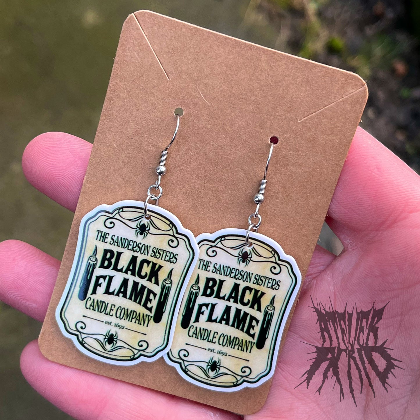 The Black Flame Earrings