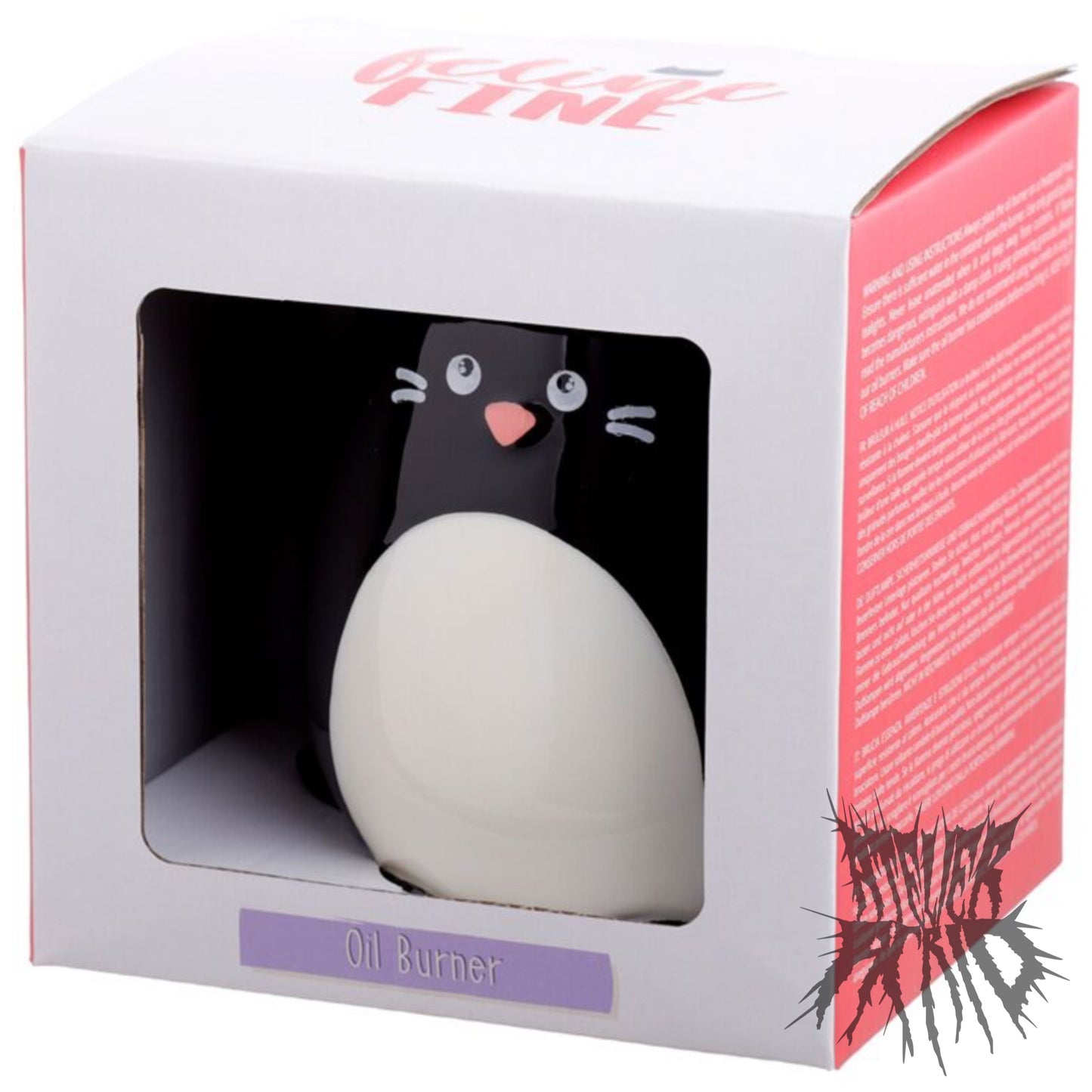 Witches Familiar Cat Shaped Ceramic Oil Burner