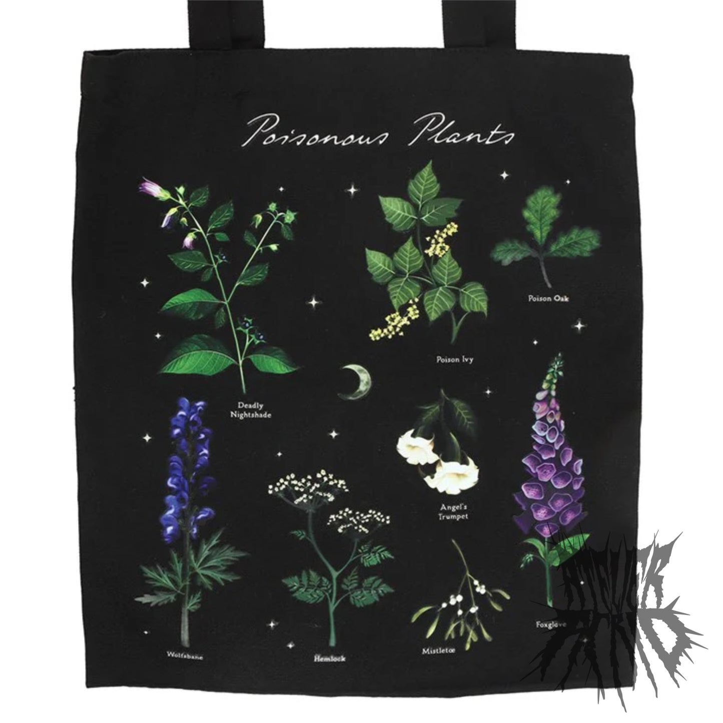 Poisonous Plants Polycotton Tote Bag