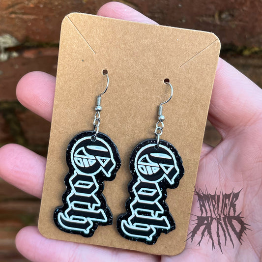 The Goth Glitter Earrings