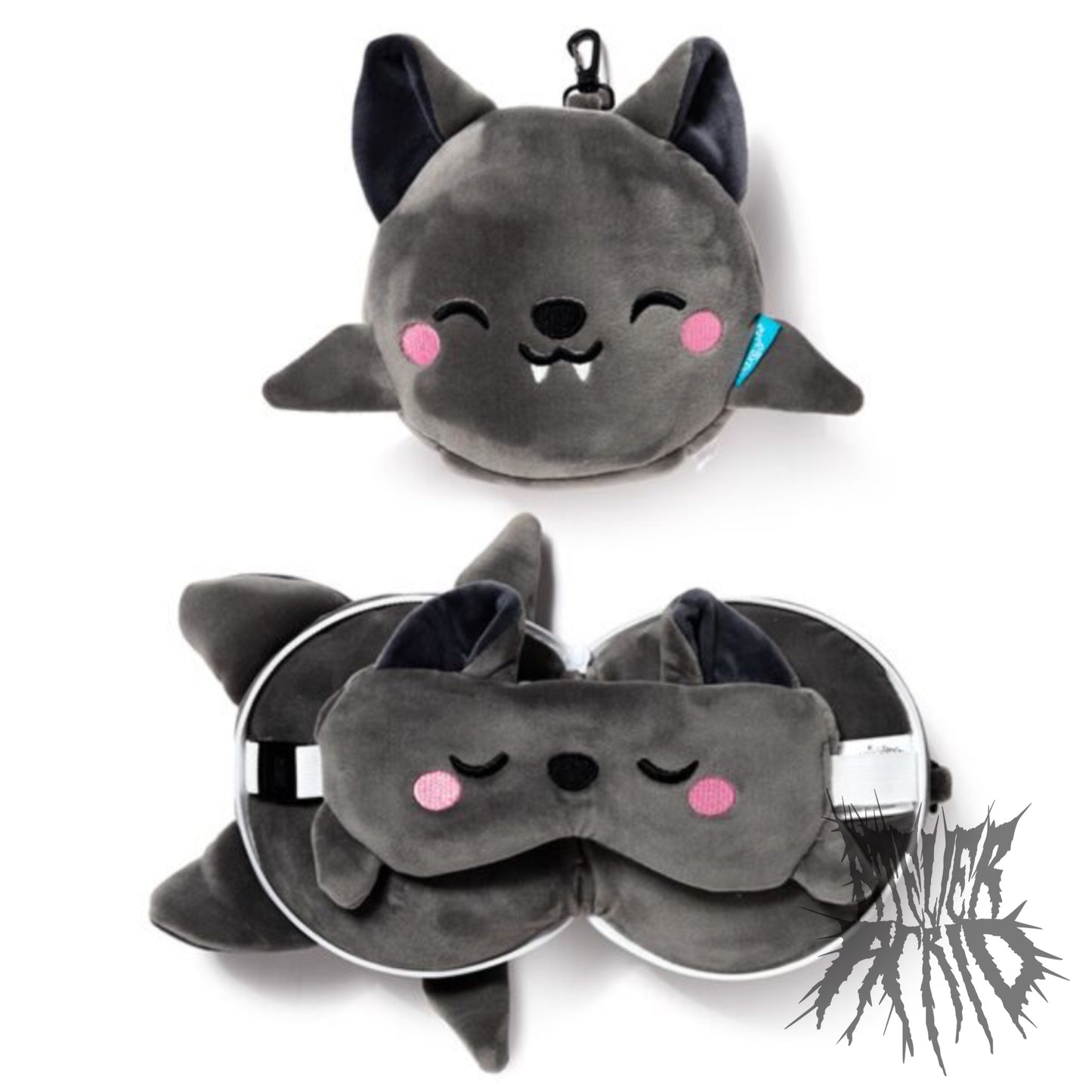 Dexter the Bat Travel Pillow & Eye Mask - Relaxeazzz - Adoramals