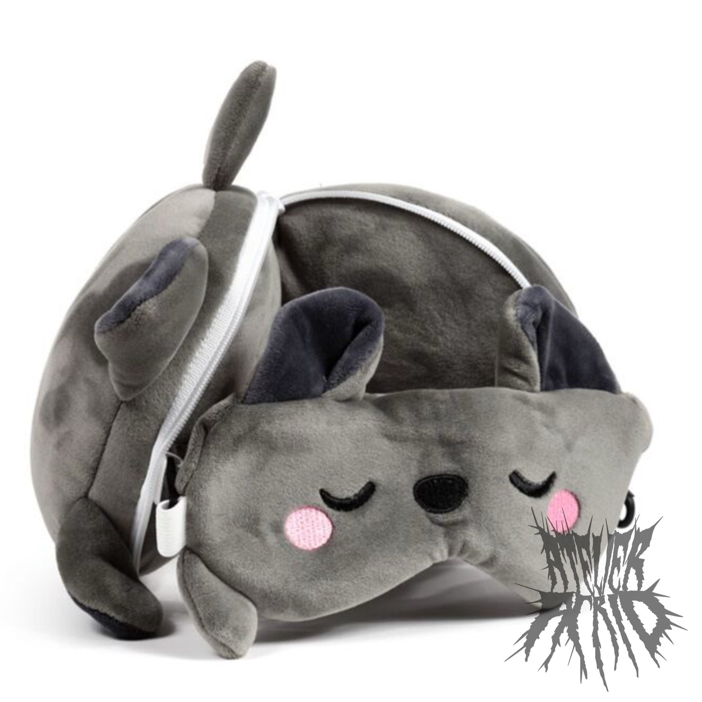 Dexter the Bat Travel Pillow & Eye Mask - Relaxeazzz - Adoramals