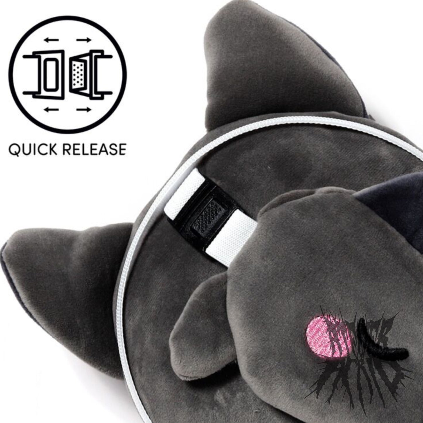 Dexter the Bat Travel Pillow & Eye Mask - Relaxeazzz - Adoramals