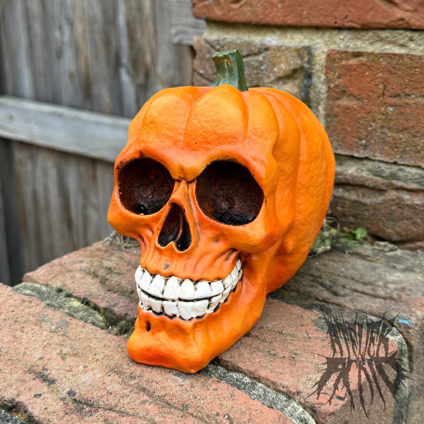 Pumpkin Skull - Gothic Skull Ornament. Pumpkin Gift
