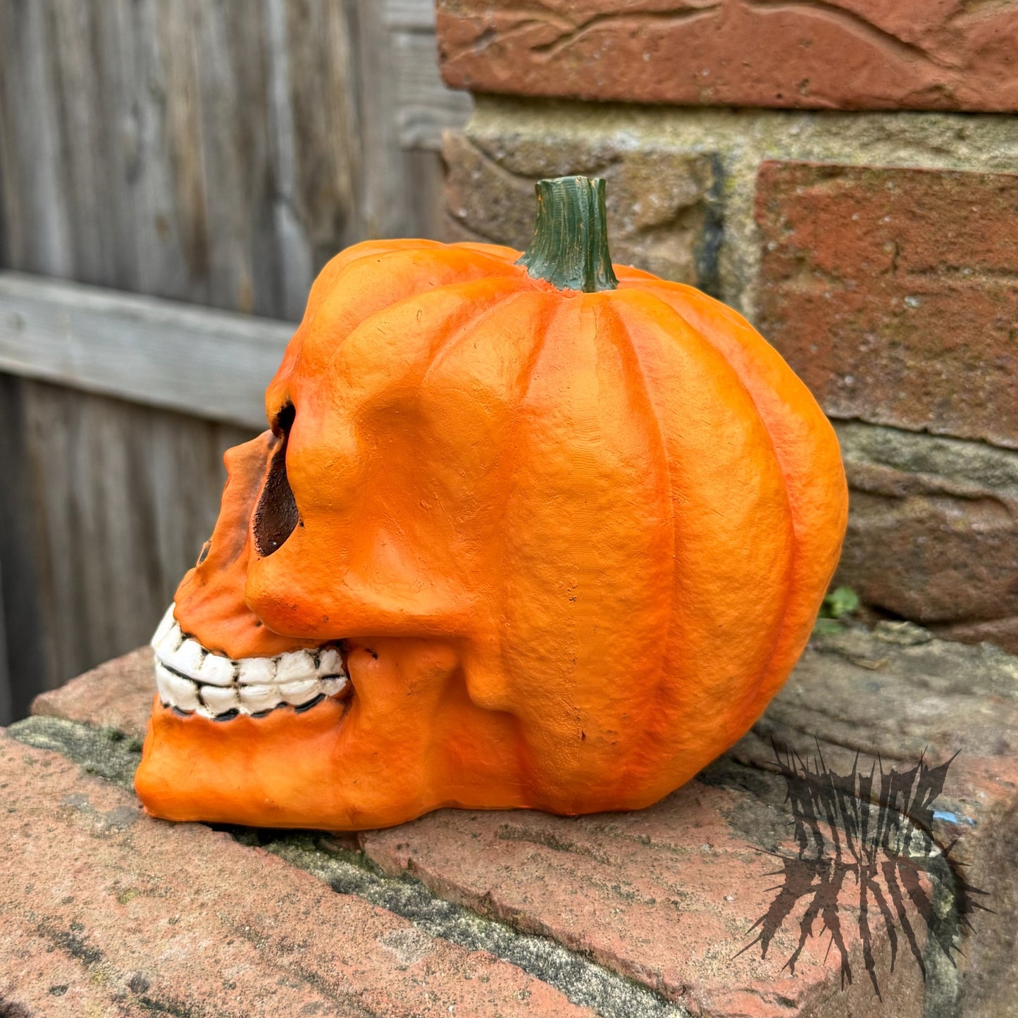 Pumpkin Skull - Gothic Skull Ornament. Pumpkin Gift