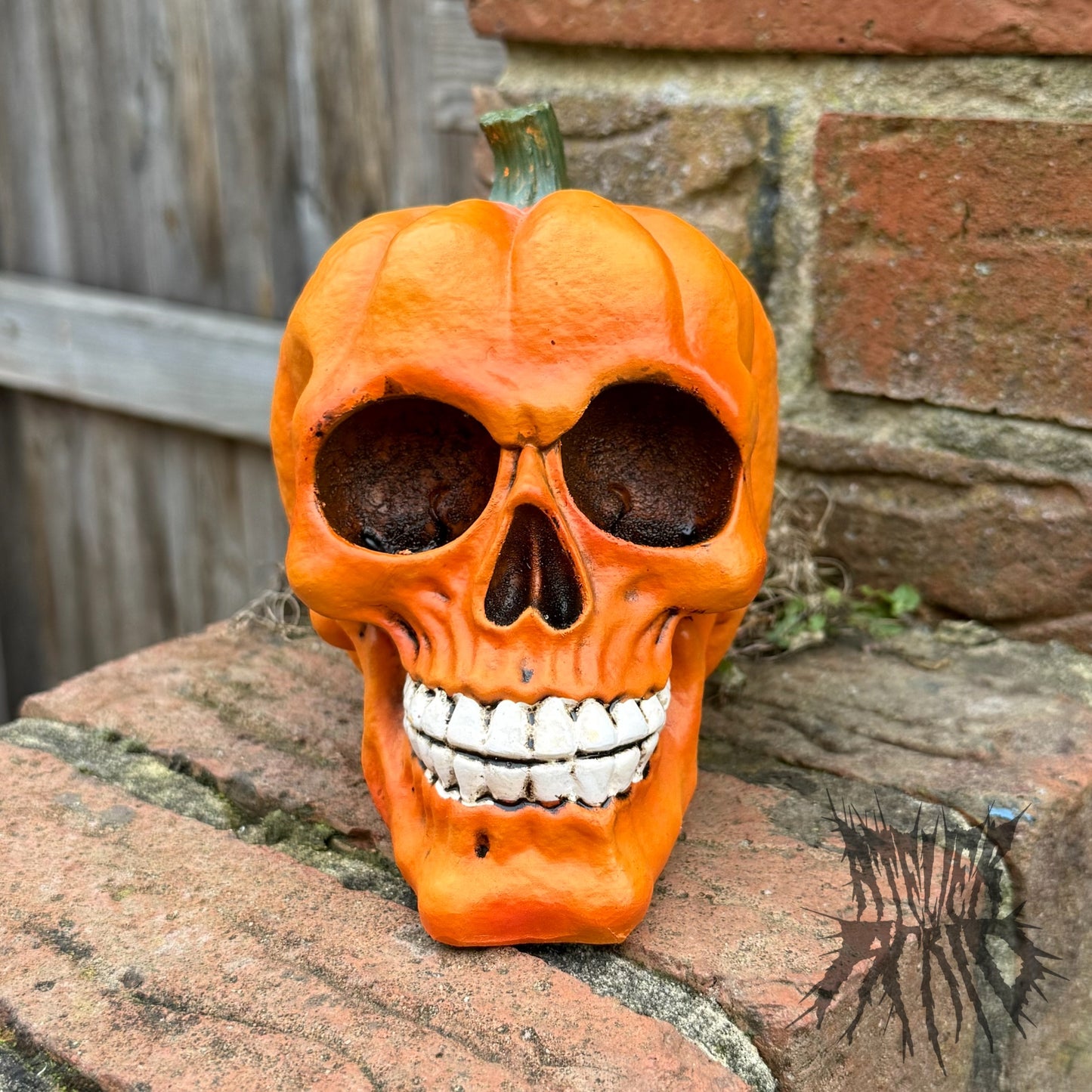 Pumpkin Skull - Gothic Skull Ornament. Pumpkin Gift