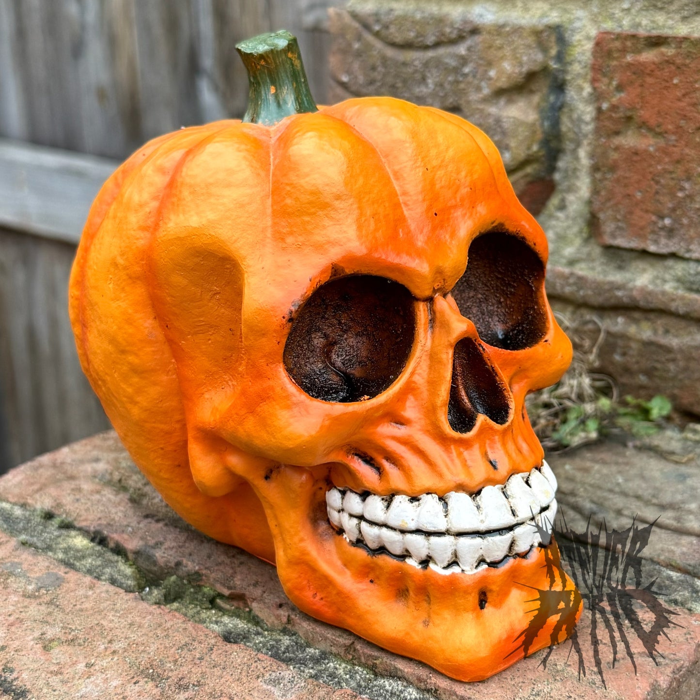 Pumpkin Skull - Gothic Skull Ornament. Pumpkin Gift