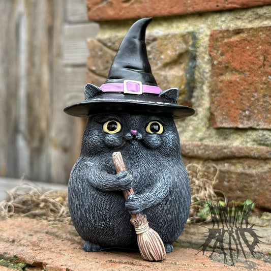 Lucky Black Cat 12cm - Snapcat Cute Cat Figurine