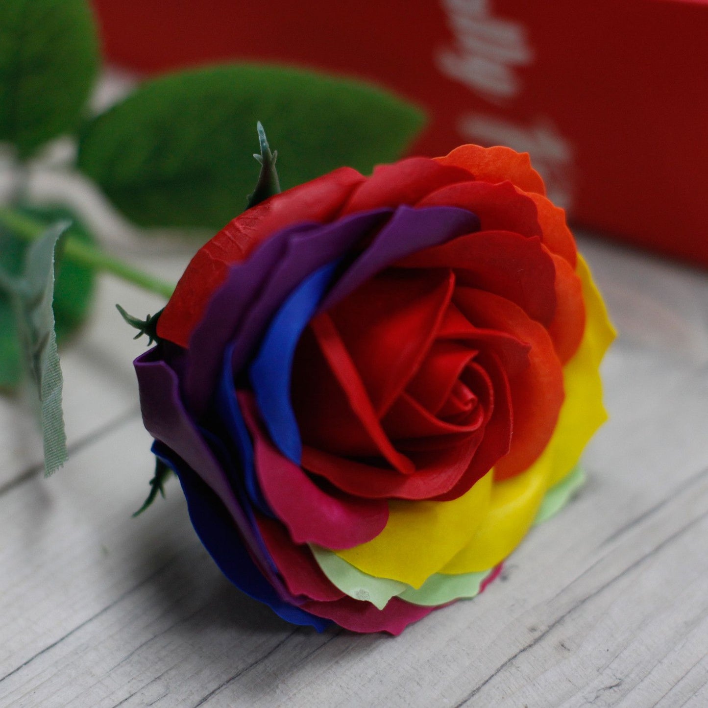 Luxury Soap Flower - Rainbow. Valentines Gift