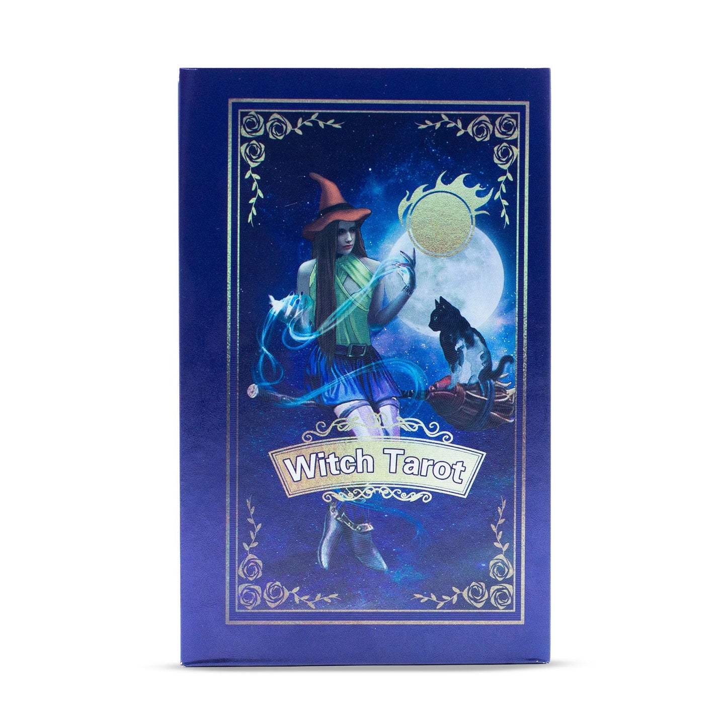 Witch Tarot Deck with booklet - Purple Foil Tarot Card Set -
