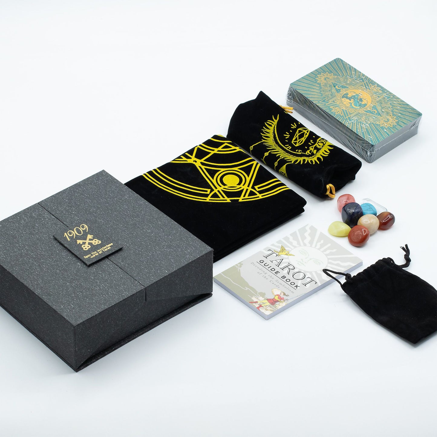 Tarot Card Gift Set - Gold & Turquoise Foil