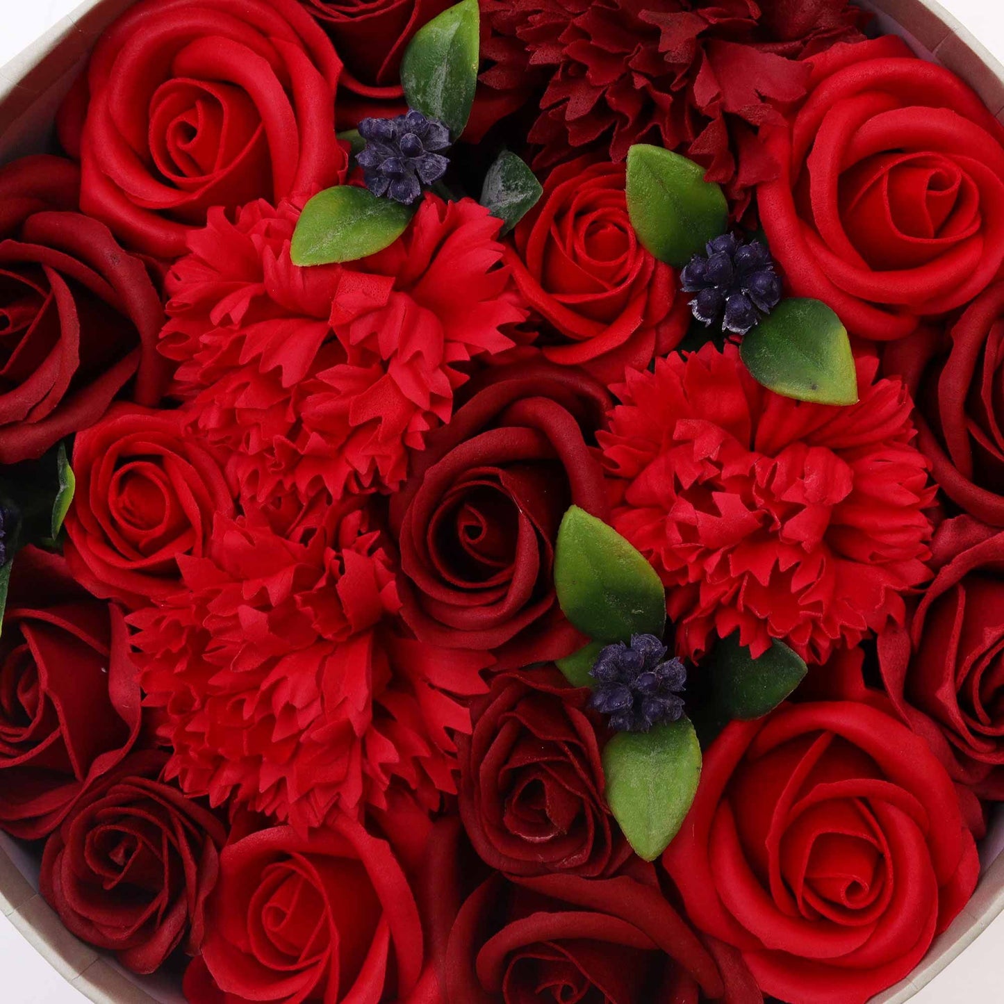 Round Box - Classic Red Roses - Gothic Red Roses - Soap Roses