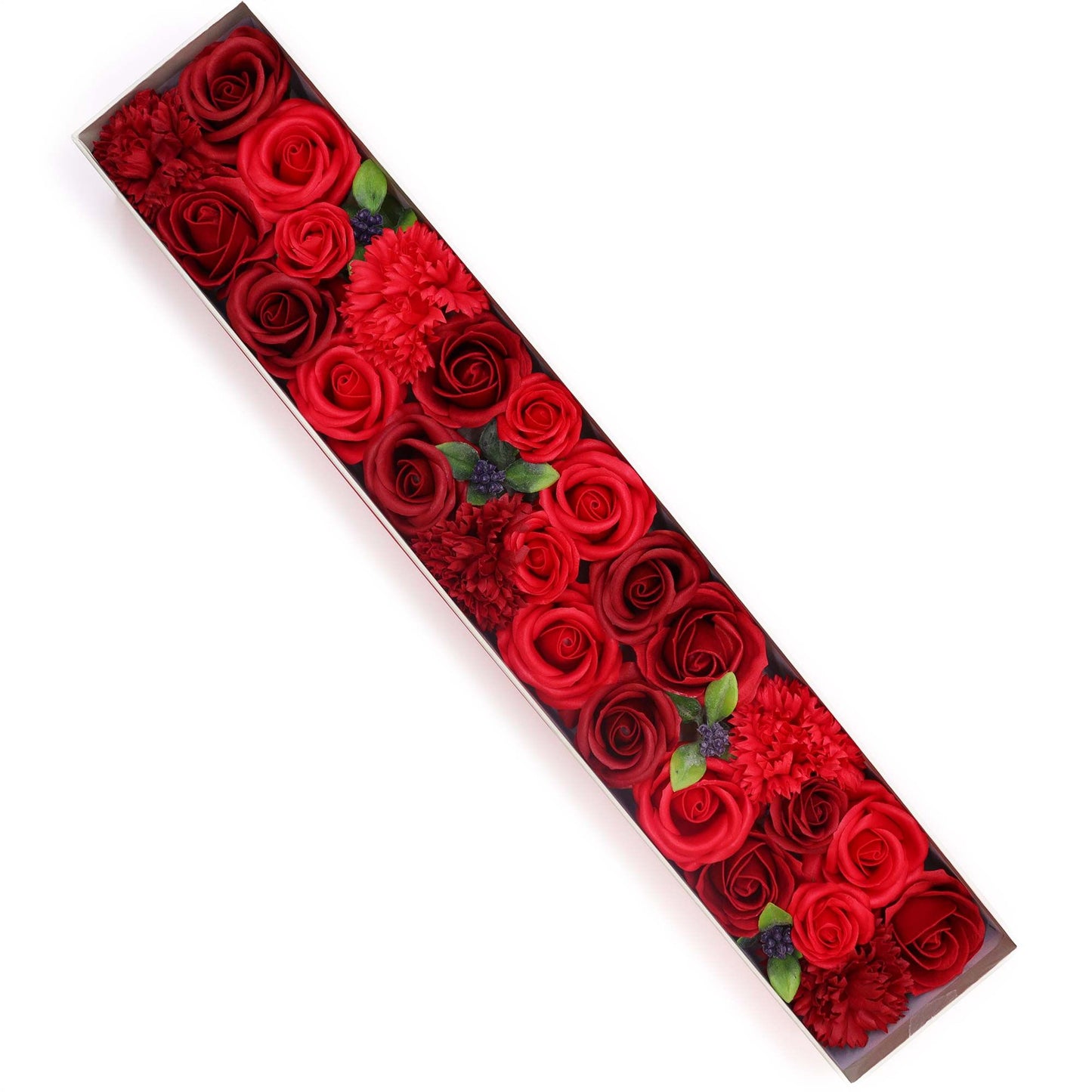 Extra Long - Classic Red Roses - Gothic Valentines Gift - Soap Roses