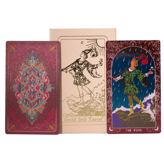 Pink Box Ruby Foil Tarot Card Gift Box Set - with booklet