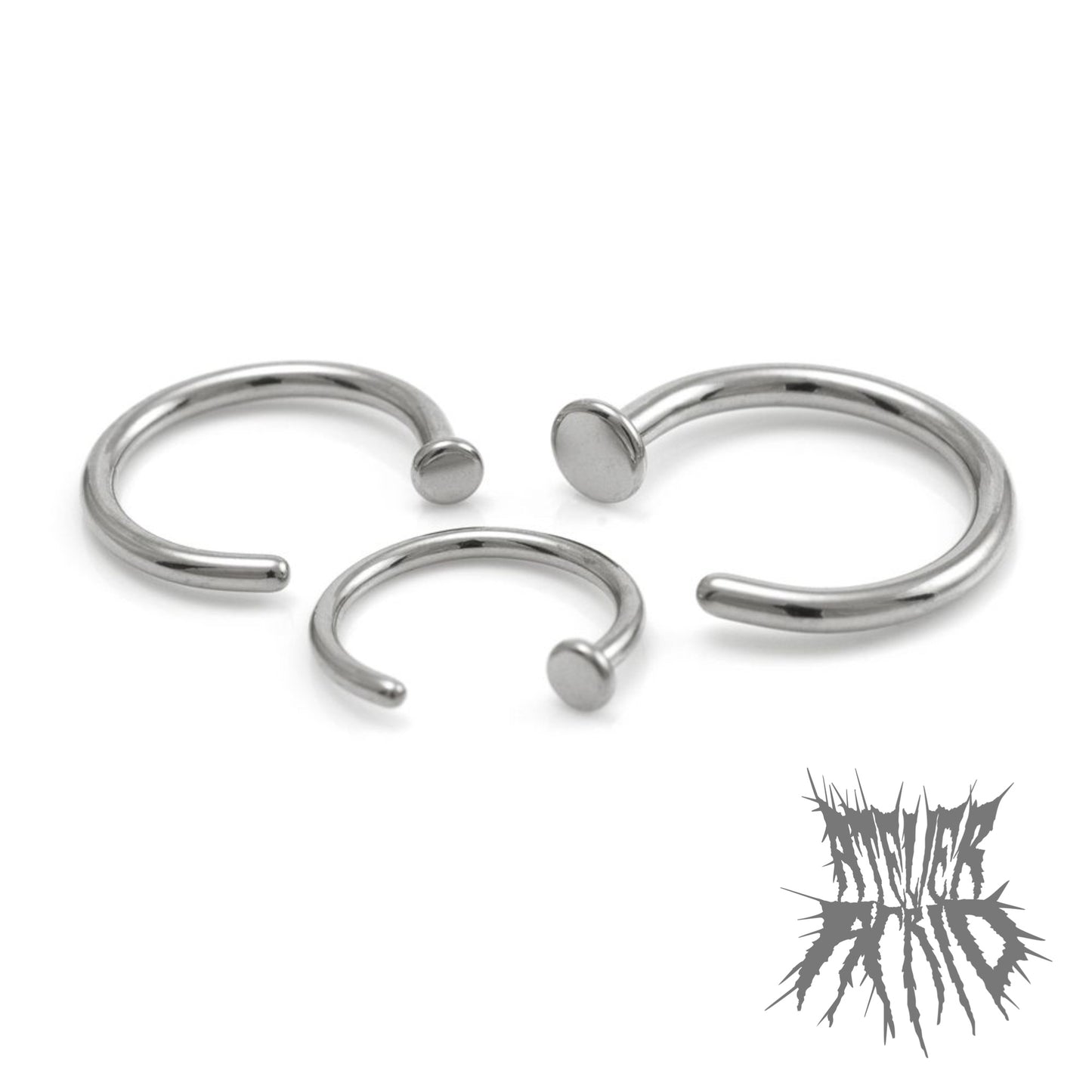 1mm Steel Open Nose Ring