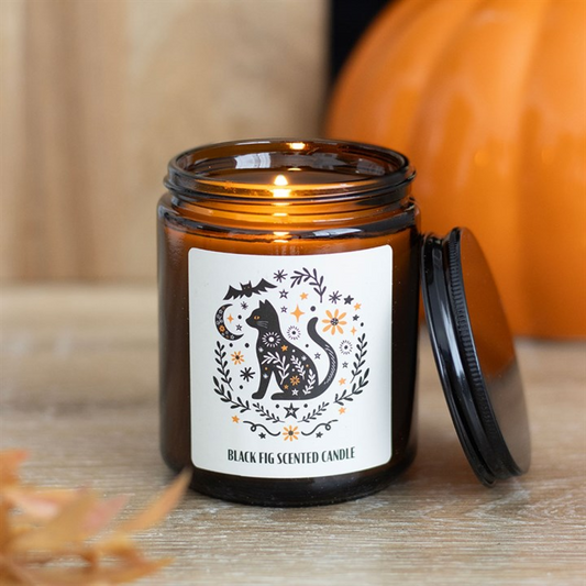 Frightful Folk Cat Black Fig Scented Candle
