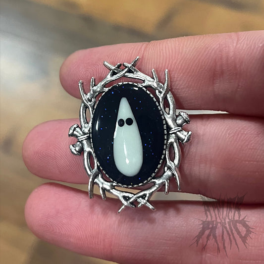 Adopt-A-Ghost Cameo Brooch