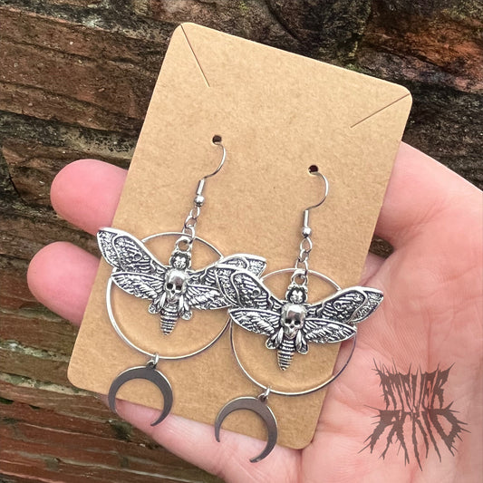 The Mothica Earrings- deaths-head Moth Earrings