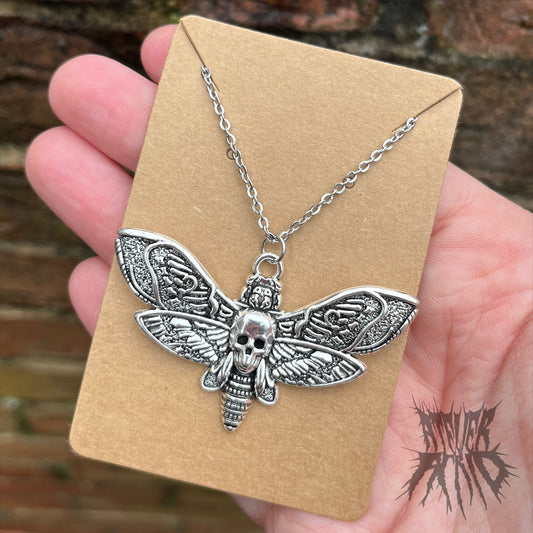 The Hawk Moth Necklace- Deaths-head moth necklace