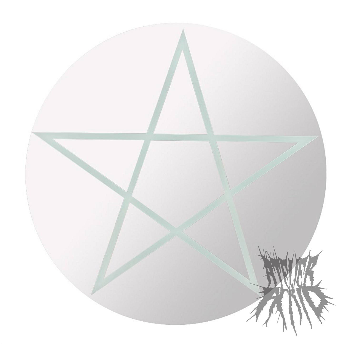 SLIGHTLY SCRATCHED The Pentagram Mirror - Round pentagram mirror