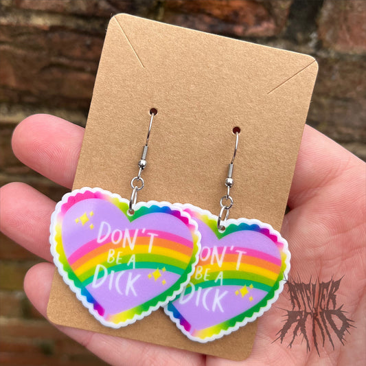 The Don’t Be a Dick Earrings