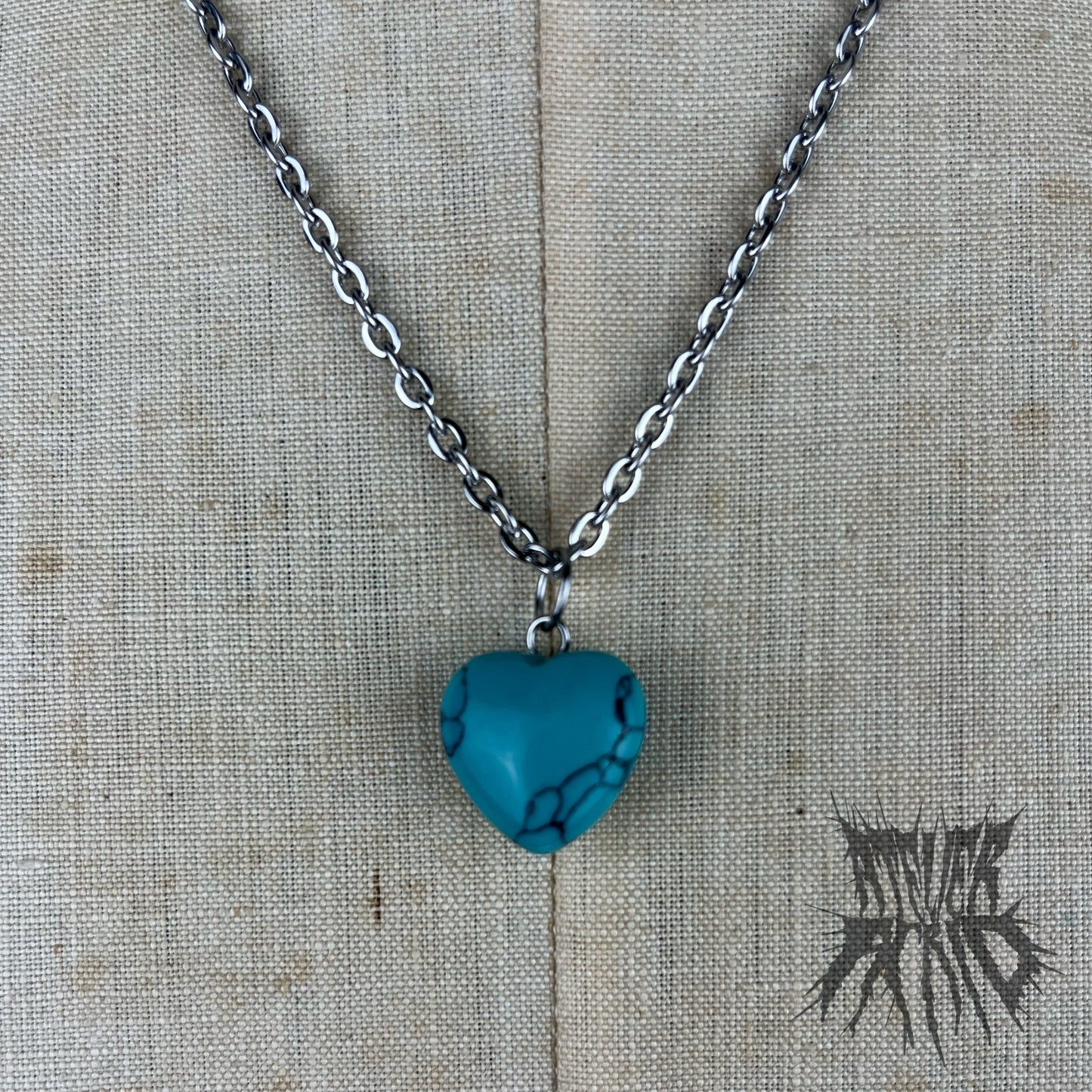 The Howlite Heart Necklace