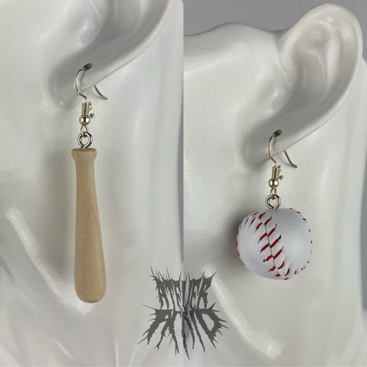 The Baseball Earings