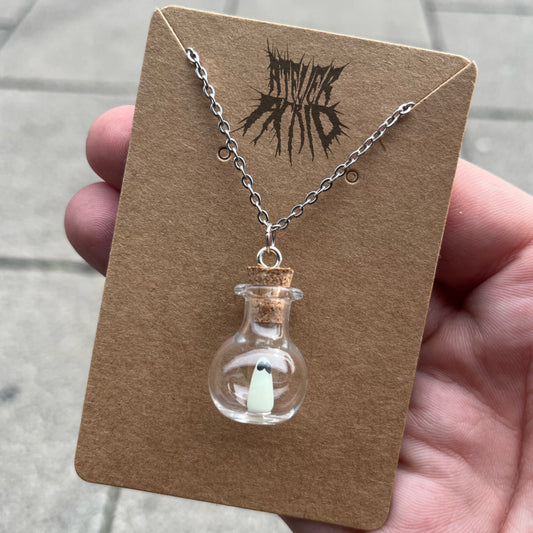 2.0 Adopt a Ghost Necklace - Cute Halloween jewellery. Pet ghost