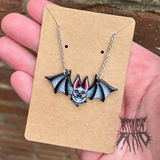 The Tattoo Bat Necklace