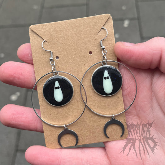 The Adopt-a-Ghost Cameo Earrings